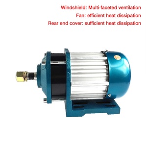 Motor Torsi Tinggi, Penggerak Pertengahan <span class=keywords><strong>BLDC</strong></span> 60V 72V 1500W untuk ATV Roda Tiga Listrik Bus Turis - Product Image 3