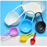 Ensemble de cuillères doseuses réglables en plastique PP de qualité alimentaire, écologiques et colorées, pour la pâtisserie, le café et le thé – Lavage à la main uniquement