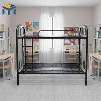 Lit superposé pliable moderne en métal avec finition thermolaquée pour appartement, dortoir, école, hôtel, salon - Vente en gros usine