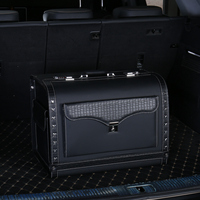 Organisateur de coffre de voiture, boîte de rangement pour coffre, boîte de rangement pour SUV et berlines, grande capacité, robuste, étanche, avec serrure