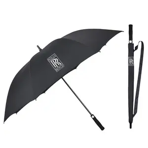 High quality 30inch golf Umbrella suppliers wholesale large windproof umbrella logo prints big luxury promotional branded custom