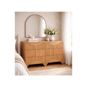 Buffet en bois moderne à 3 portes, meuble de rangement pour chambre et salon, services OEM ODM, livraison directe - Product Image 1