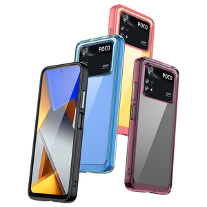 Colorful Transparent Phone Case clear Hard Acrylic and Soft TPU Mobile Case for Mi <strong>POCO</strong> <strong>M4</strong> <strong>Pro</strong> <strong>4G</strong> - Product Image 2