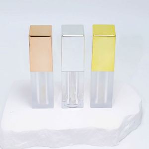 Tube de rouge à lèvres carré vide personnalisé avec logo, conteneur transparent pour rouge à lèvres avec grande brosse, vente en gros - Product Image 6