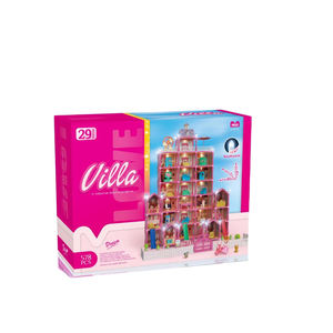 578 pezzi fai da te principessa rosa giocattolo per la <span class=keywords><strong>casa</strong></span> delle bambole accessori per mobili 29 camere Villa di lusso castello <span class=keywords><strong>casa</strong></span> delle bambole Jouets Pour Enfants - Product Image 3