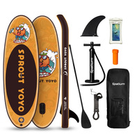 Nouvelle planche à pagaie gonflable pour enfants en PVC épaissi pour le ski nautique et la planche de natation sur le ventre
