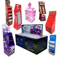 Benutzer definierte Pappe Papier zähler Karton Tisch Wellpappe Haken Boden Pappe Display Stand Display Box Papier Display Rack