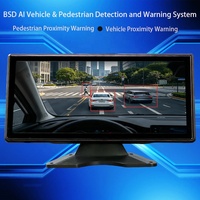 Sistema de Cámara de 4 Canales BSD de 10.36 Pulgadas, Monitor de Punto Ciego, Asistencia de Marcha Atrás, Pantalla Táctil IPS para Asistencia de Conducción de Autobuses y Camiones