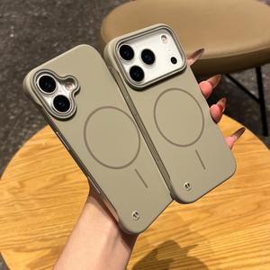 Thin Ring Magnetic Absorption Frameless Heat Dissipation <b>for</b> iPhone 17 Case, Large Hole, Skin-Feel Matte <b>for</b> iPhone 16 Cover - Product Image 6