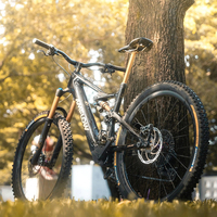 Vélo électrique tout-terrain à suspension intégrale DJI Amflow PL Carbon Pro 800Wh à moteur central, vélo électrique DJI Aviox, vélo de montagne électrique