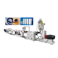 Machine d'extrusion à double vis PLC pour la fabrication de tuyaux en PVC UPVC de 16-630 mm, pour l'alimentation en eau, le drainage, les gaz et les huiles, à trois couches