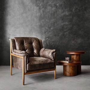 Sassanid OEM stile danese Top in pelle di grano sedia di lusso <span class=keywords><strong>da</strong></span> salotto fatta su ordinazione sedia di accento in pelle di sigaro - Product Image 6