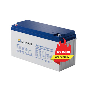Batería de Ácido Sellada Sunkit SK12-150-LA 12V 150A 1200Wh Recargable, Venta al por Mayor de Fábrica, Buena Calidad, para Climas Extremos y Electrodomésticos - Product Image 6