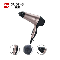 Sèche-cheveux professionnel de salon 2200W, moteur CC haute puissance, protection contre la surchauffe, sèche-cheveux ionique