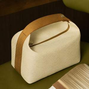 Custom Logo Europe Style Canvas Zipper Large Capacity Cosmetic Storage Pouch Makeup Organizer Travel for <b>Bags</b> for Women - Product Image 1