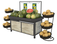 Boyuehong Lichtgewicht Metalen 5-Laags Fruit- en Groentepresentatie Rek met Schroefloze Montage en Competitieve Prijs