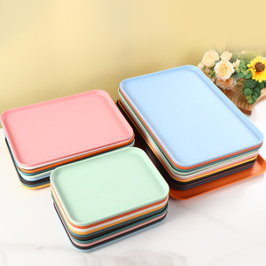 ถาดเสิร์ฟทรงสี่เหลี่ยม สีพื้น ใช้วัสดุรักษ์โลก เหมาะสำหรับใช้ในบ้าน โรงแรม ร้านอาหาร สำหรับเสิร์ฟกาแฟ ชา และของหวาน - Product Image 3