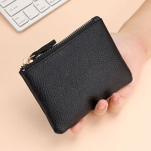 Monedero Pequeño de Cuero Vacuno con Diseño Personalizado e Iniciales para Mujer, Organizador de Monedas, Bolsa para Llaves, Cartera con Cierre - Product Image 2