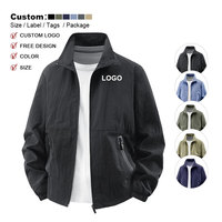 Veste Softshell Homme Grande Taille Personnalisée avec Logo, Coupe-Vent et Imperméable pour Sports de Plein Air, Col Montant, Vente en Gros