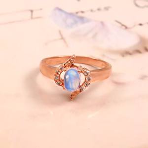 Natural Moonstone Engagement Primrose Women <b>Ring</b> <b>Silver</b> Anniversary Gifts Gifts for Women Bulk Product - Product Image 4