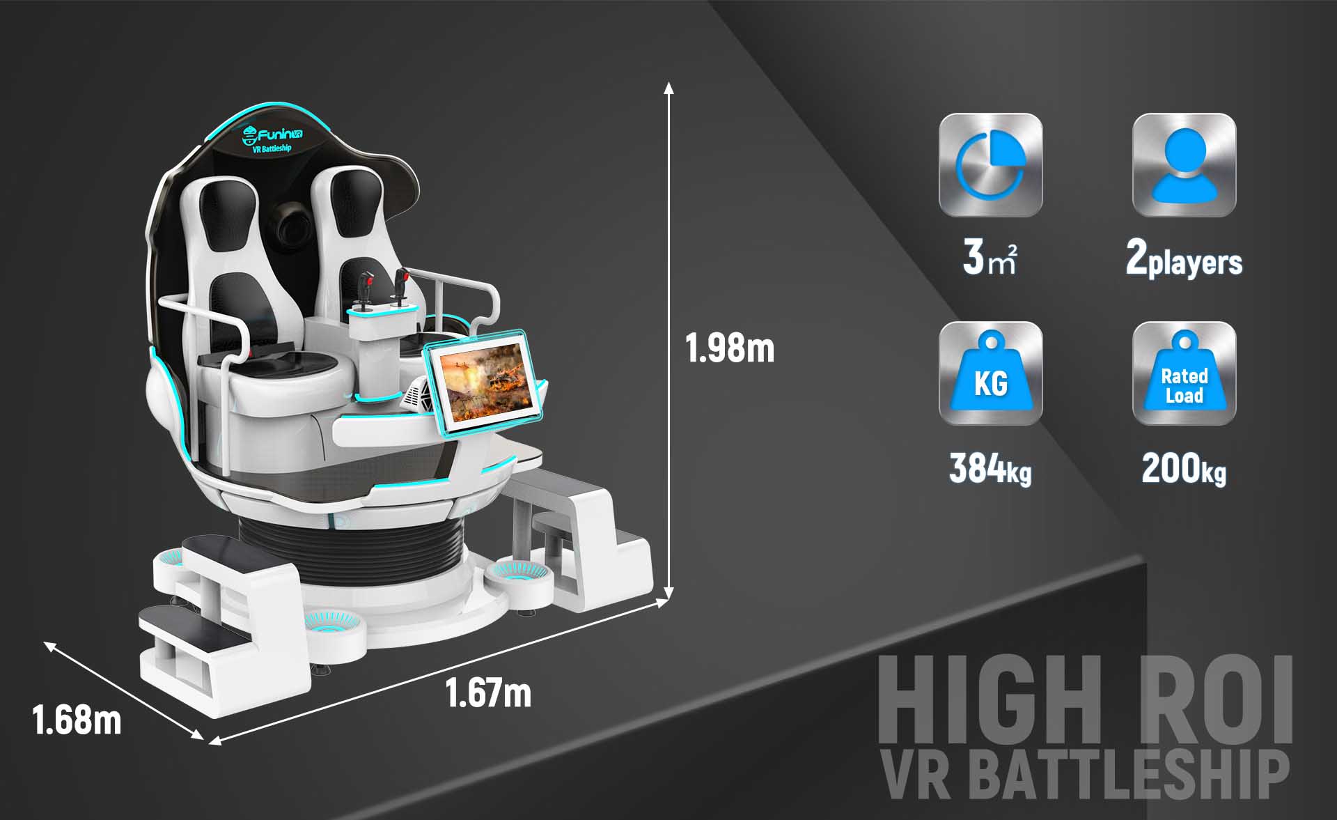 220V Multiplayers 9D VR Simulator With VR Headset High Standard Shipping Packing