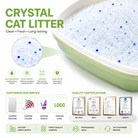 Meilleure litière pour chat biodégradable et écologique en gel de silice, contrôle puissant des odeurs, sans poussière, hautement absorbante, séchage rapide, OEM