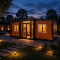 Maison portable moderne de 20 pieds avec salle de bain, maison préfabriquée, conception en panneaux sandwich en acier