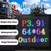 Module d'affichage LED extérieur P3.91 250*250mm HB couleur intégrale IP66 étanche 5000cd luminosité élevée pour la publicité, les conférences commerciales