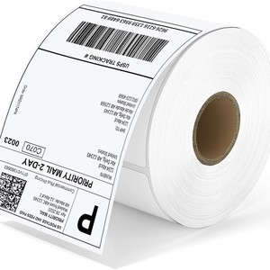 Papier adhésif thermique pour étiquettes d'expédition 4x6 pouces, prix usine, pour adresses, logistique, transport express, grand format - Product Image 1
