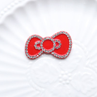 Harsen Kawaii Kleurrijke Vlinderdas Strikje Platte Achterkant Strass Figuur Scrapbook DIY Decoratie Huisaccessoires Knutselwerk