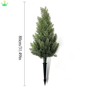 Alberi di Cedro Artificiali in Plastica, Cipressi Sempreverdi Realistici per Decorazione di Casa, <span class=keywords><strong>Giardino</strong></span>, Portico e Ingresso - Product Image 4