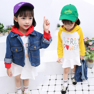 Meilleurs sites de vente en gros : Robes à capuche pour filles avec jean pour l'automne, provenant d'une usine chinoise pour les achats en ligne - Product Image 5