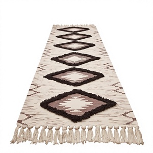 High Quality Stylish Hand Woven Modern Cotton Reversible Waterproof Eco-Friendly Rug Living Room Carpet Area Floor Mat H/L - Product Image 1