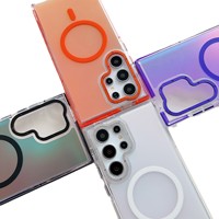 Étuis de téléphone à chargement magnétique bicolore pour Samsung S25 Ultra TPU PC Material Anti Drop Phone Cover Case
