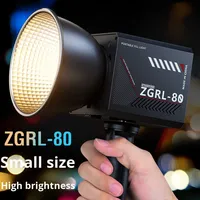 Luz de Relleno COB de Alta Potencia de 80W, Portátil, para Exteriores, Fotografía Profesional, Grabación de Video, Iluminación de Escenario, con Batería de Litio
