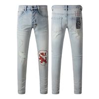 Vaqueros de Diseñador para Hombre, Estilo Urbano Europeo Vintage, Personalizables, de Alta Calidad, Corte Bootcut, KSUBI, Ecológicos, para Verano