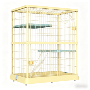 Niches pour animaux de compagnie de haute qualité, couleur vive, trois étages, grande niche pour animaux de compagnie, cage intérieure pour chat - Product Image 3