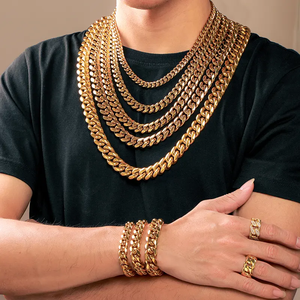 Personale Personale 18k Placcato in Oro Miami Cordolo <span class=keywords><strong>925</strong></span> in <span class=keywords><strong>Argento</strong></span> Sterling catena Hip Hop <span class=keywords><strong>collana</strong></span> di gioielli da <span class=keywords><strong>uomo</strong></span> <span class=keywords><strong>collana</strong></span> da <span class=keywords><strong>uomo</strong></span> - Product Image 5