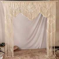 YH-109 Boho décor de mariage macramé suspendu bannière fête mariage toile de fond rideaux rideaux