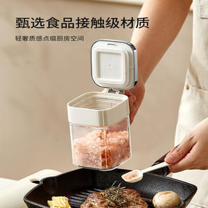 Contenedor de aceite automático Hy-29, tapa de metal rectangular, frasco transparente para condimentos para uso en la cocina - Product Image 4