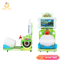 Machine de jeu d'arcade de conduite d'occasion pour enfants Machine de course de voitures à pièces pour enfants