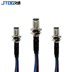 Conector impermeable IP67 M5 3 4 pin, Conector recto Circular con cable