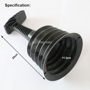 HQ707 couleur noire PVC maison égout piston vidange toilette buster - Product Image 6