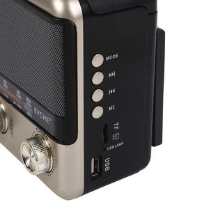 Radio rétro d'usine AM FM SW toutes bandes, 75 dB SNR, haut-parleur Bluetooth, charge solaire 10 W, radio ABS pour la décoration intérieure, les voyages en extérieur - Product Image 2