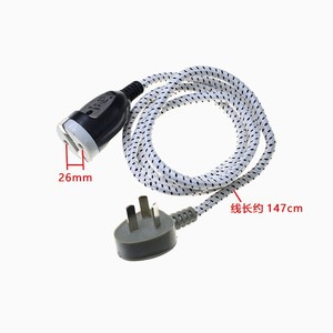 Cable de alimentación para hervidor eléctrico Yuanyi, 15A 250V, enchufe C9, cable redondo para accesorios de hervidor - Product Image 2