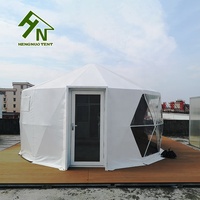 Yurt mongol de camping en plein air pour hôtel-resort quatre saisons, 5m 6m, tente dôme de glamping, structure en acier galvanisé, tissu PVC imperméable