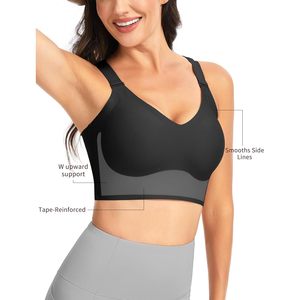 Women Wireless Everyday Bra Racerback Seamless Push Up Padded Full Coverage Comfortable Bralette - Product Image 4