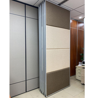 Matériel insonorisant en panneaux de fibres de bois à densité moyenne en aluminium, cloison mobile pliable, cloison de bureau en aluminium