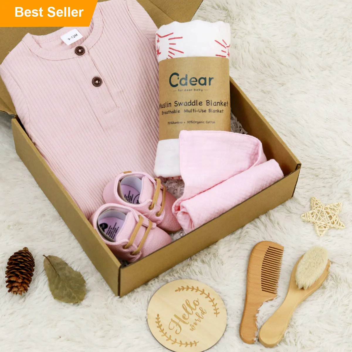 Luxury 100% Cotton Cartoon Pattern Boys' Clothing Baby Girl Gift Set Hamper ,Bodysuit Sleepwear Baby Clothing Welcome Home Gift