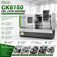 Tour CNC multi-operations CK6150 pour une seule personne, portée de coupe 500 mm, banc de travail 1000 mm, tourelle GSK 4T à cycle automatique, optimise la production et réduit la consommation de main-d'œuvre en atelier